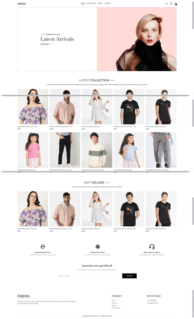 Modern Clothing E-commerce Website