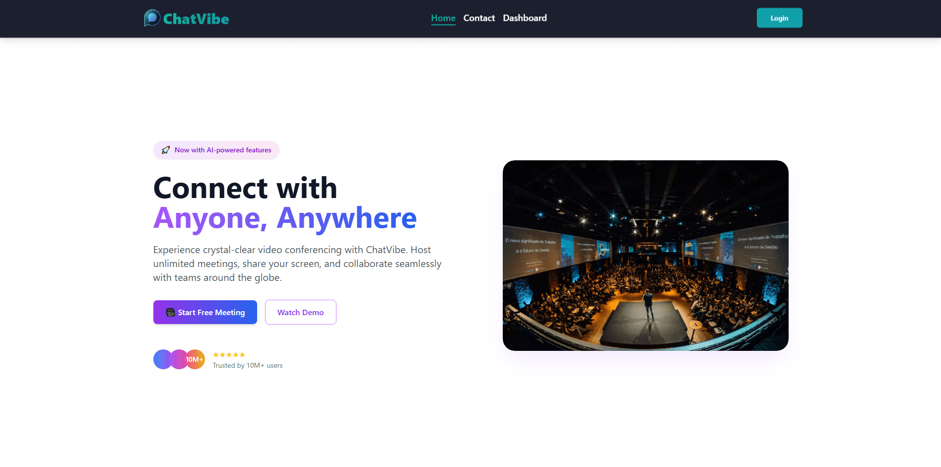 ChatVibe – Video & Audio Conferencing App