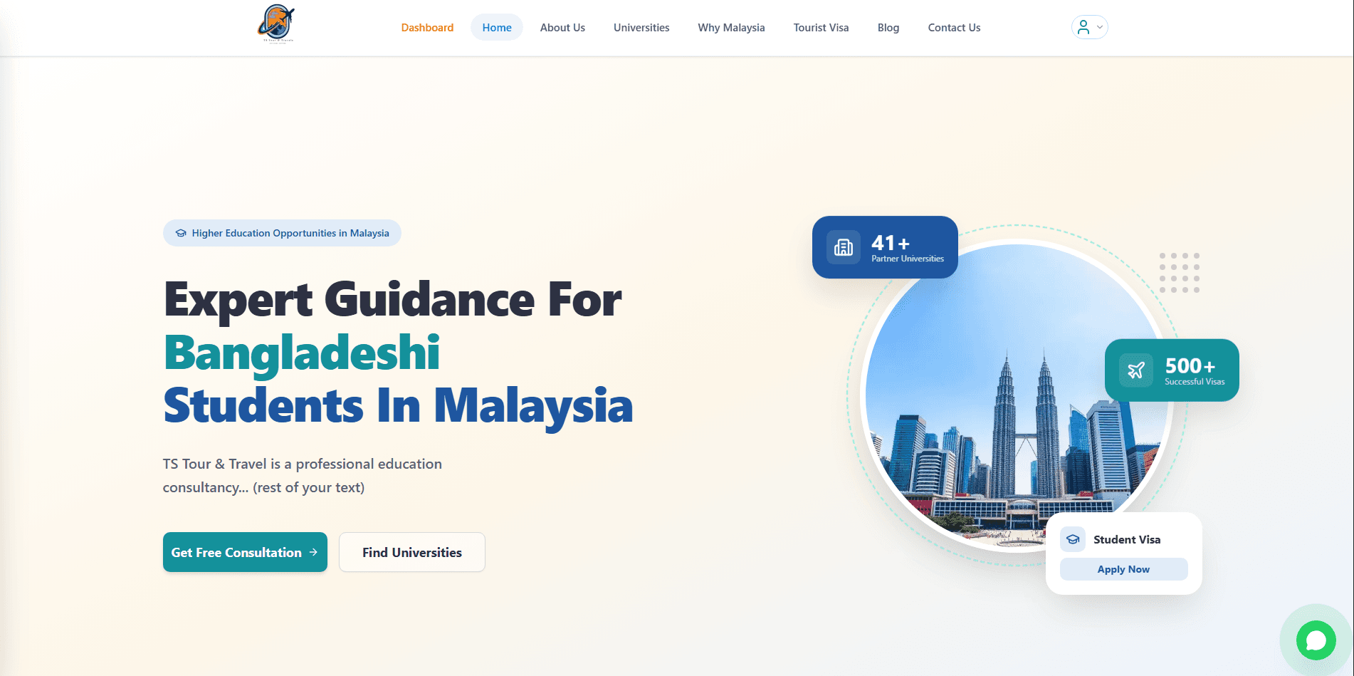 Ts Tour Travels – A professional education consultancy